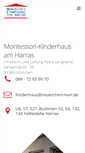 Mobile Screenshot of montessori-harras.de
